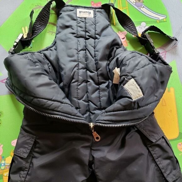 OshKosh B'gosh Other - Oshkosh Snow Bibs Cargo Pants Toddle Boys Size 3 Blue *Flaw